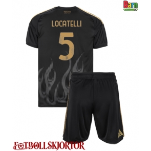 Juventus Manuel Locatelli #5 Tredje Kläder Barn 2026-27 Kortärmad (+ Korta byxor)
